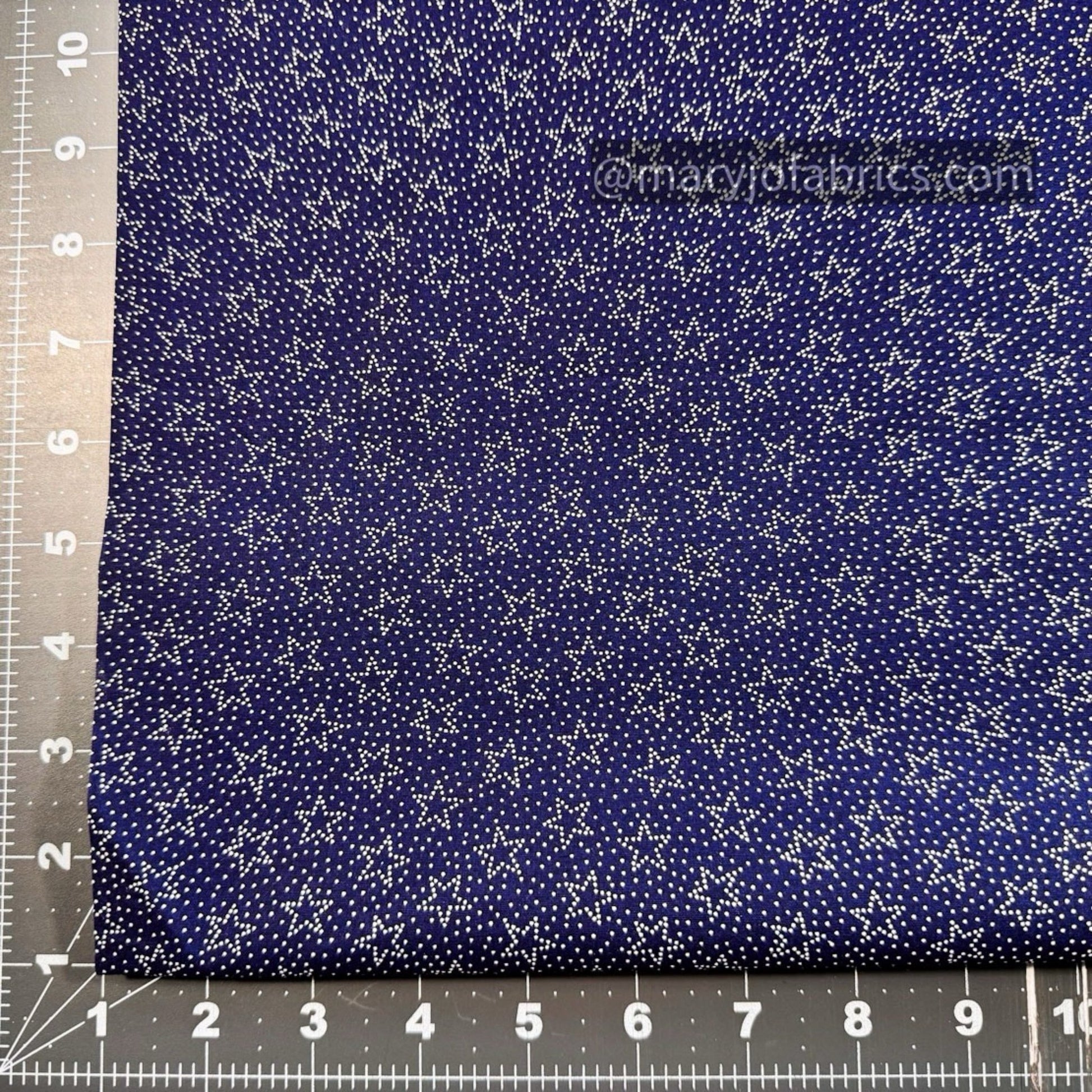 Navy Star Cotton Fabric 37414 Made in the USA - Mary Jo Fabrics