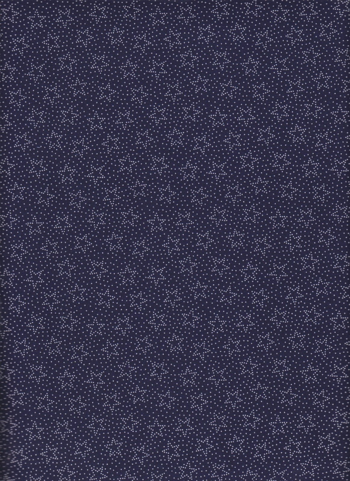 Navy Star Cotton Fabric 37414 Made in the USA - Mary Jo Fabrics