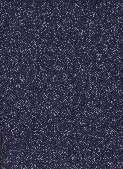 Navy Star Cotton Fabric 37414 Made in the USA - Mary Jo Fabrics
