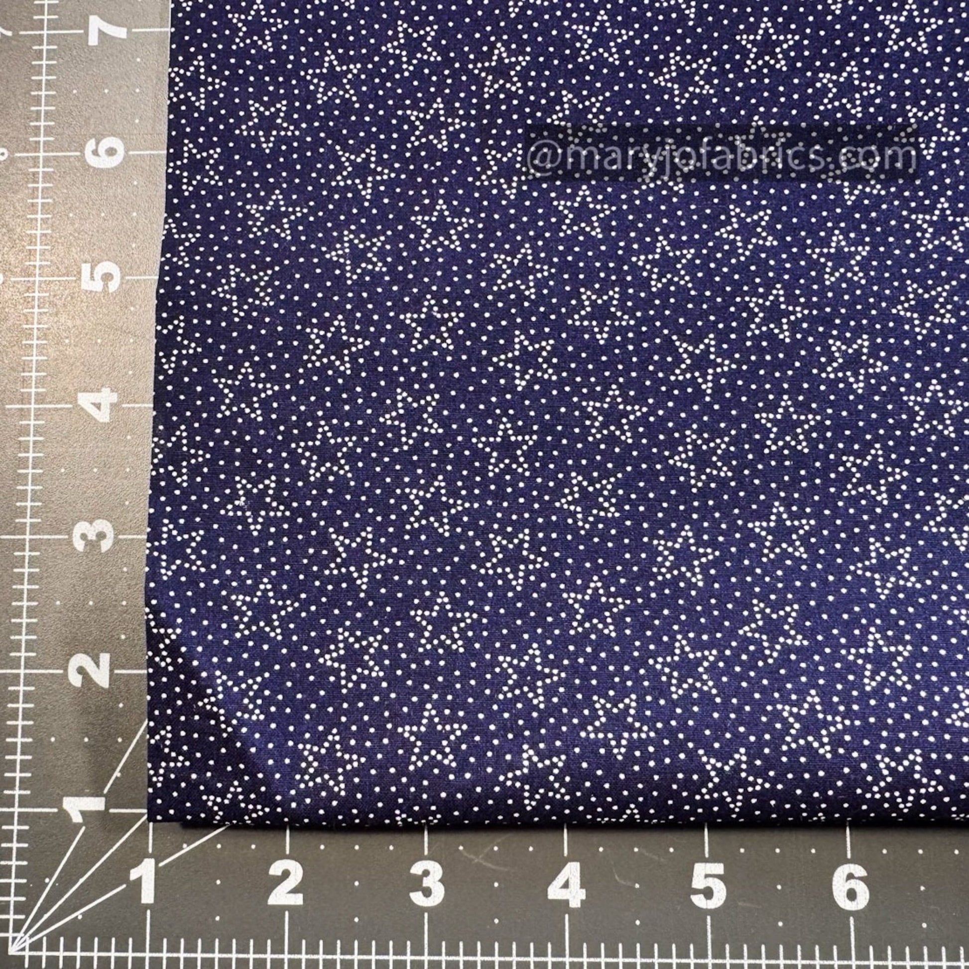 Navy Star Cotton Fabric 37414 Made in the USA - Mary Jo Fabrics