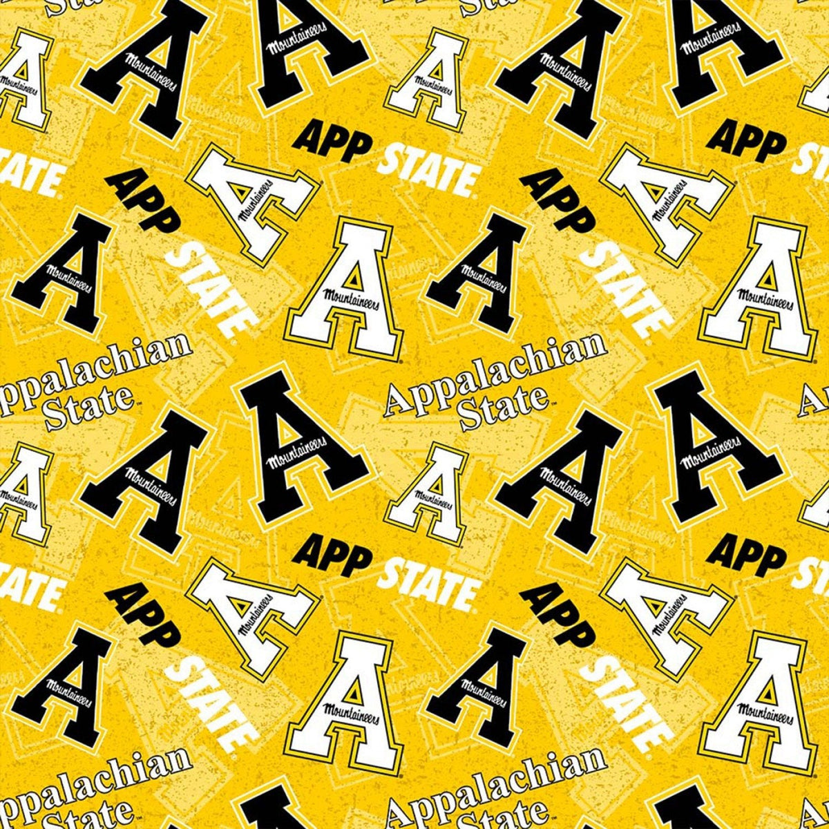 NCAA Appalachian State Fabric 1178 Mountaineers Fabric - Mary Jo Fabrics