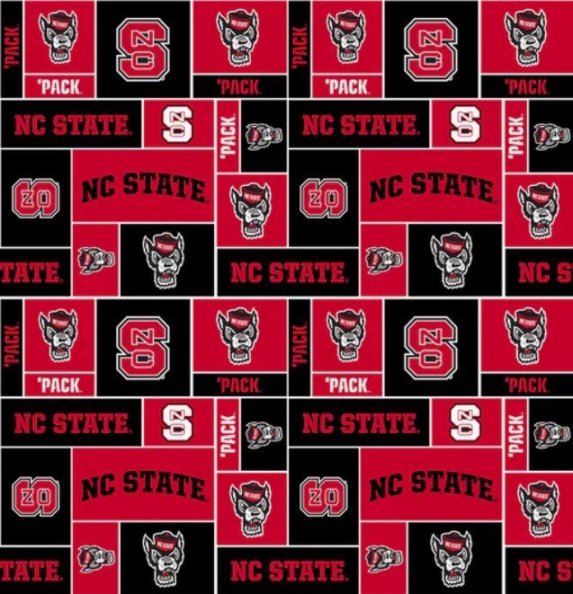 NCAA North Carolina State FLEECE NCS-012 NC State Wolfpack FLEECE - Mary Jo Fabrics