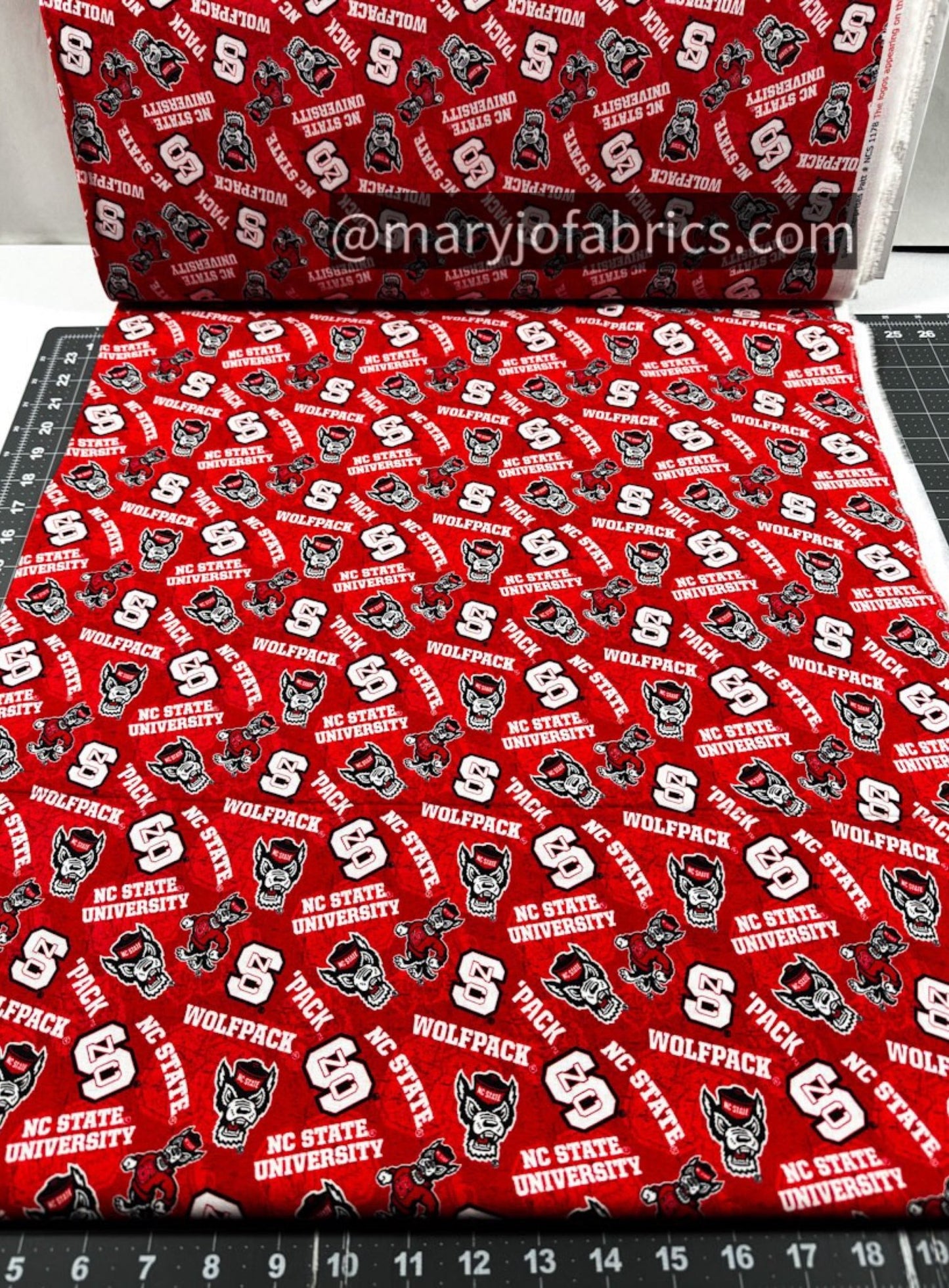 NCAA North Carolina State Wolfpack Fabric 1178 NCSU Fabric - Mary Jo Fabrics