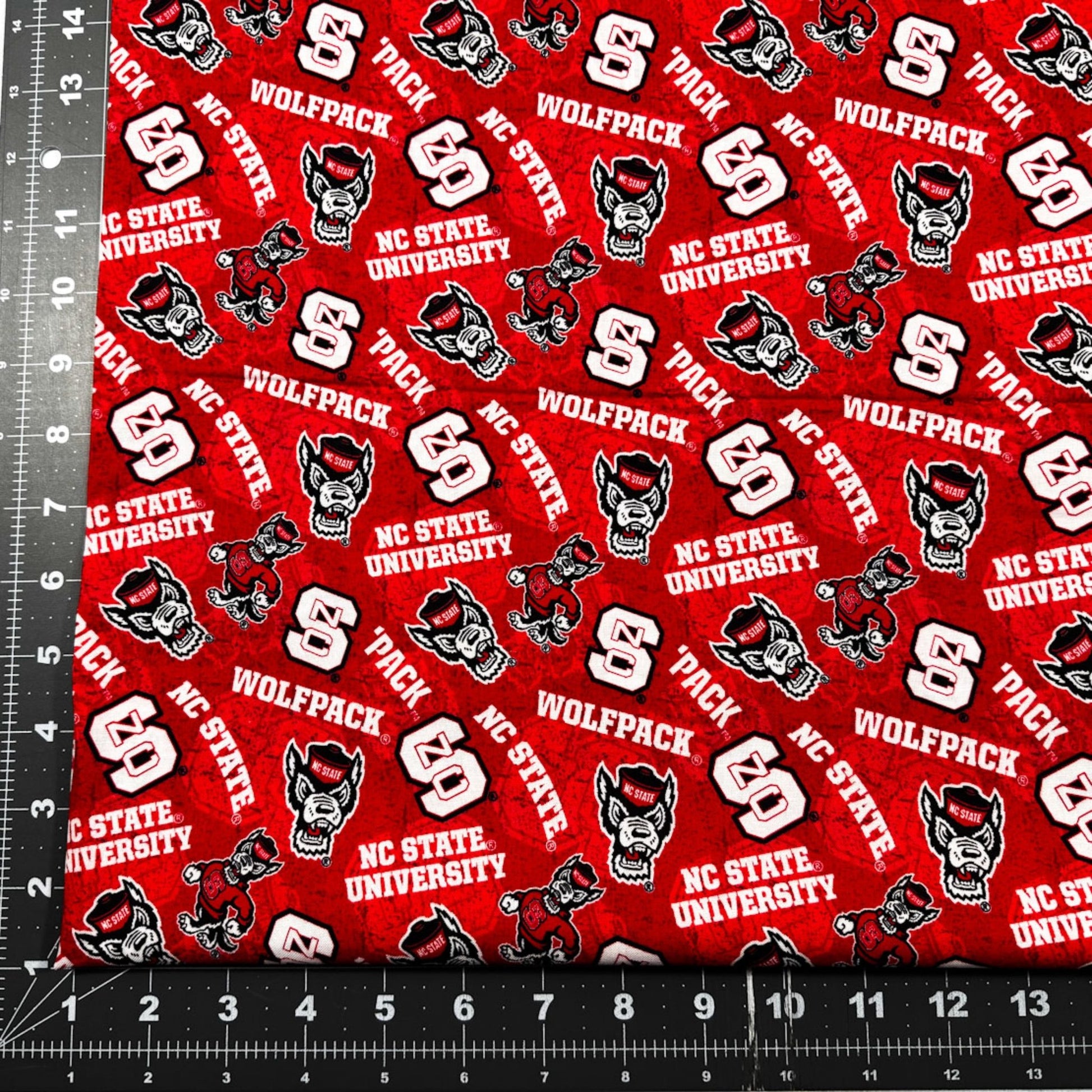 NCAA North Carolina State Wolfpack Fabric 1178 NCSU Fabric - Mary Jo Fabrics