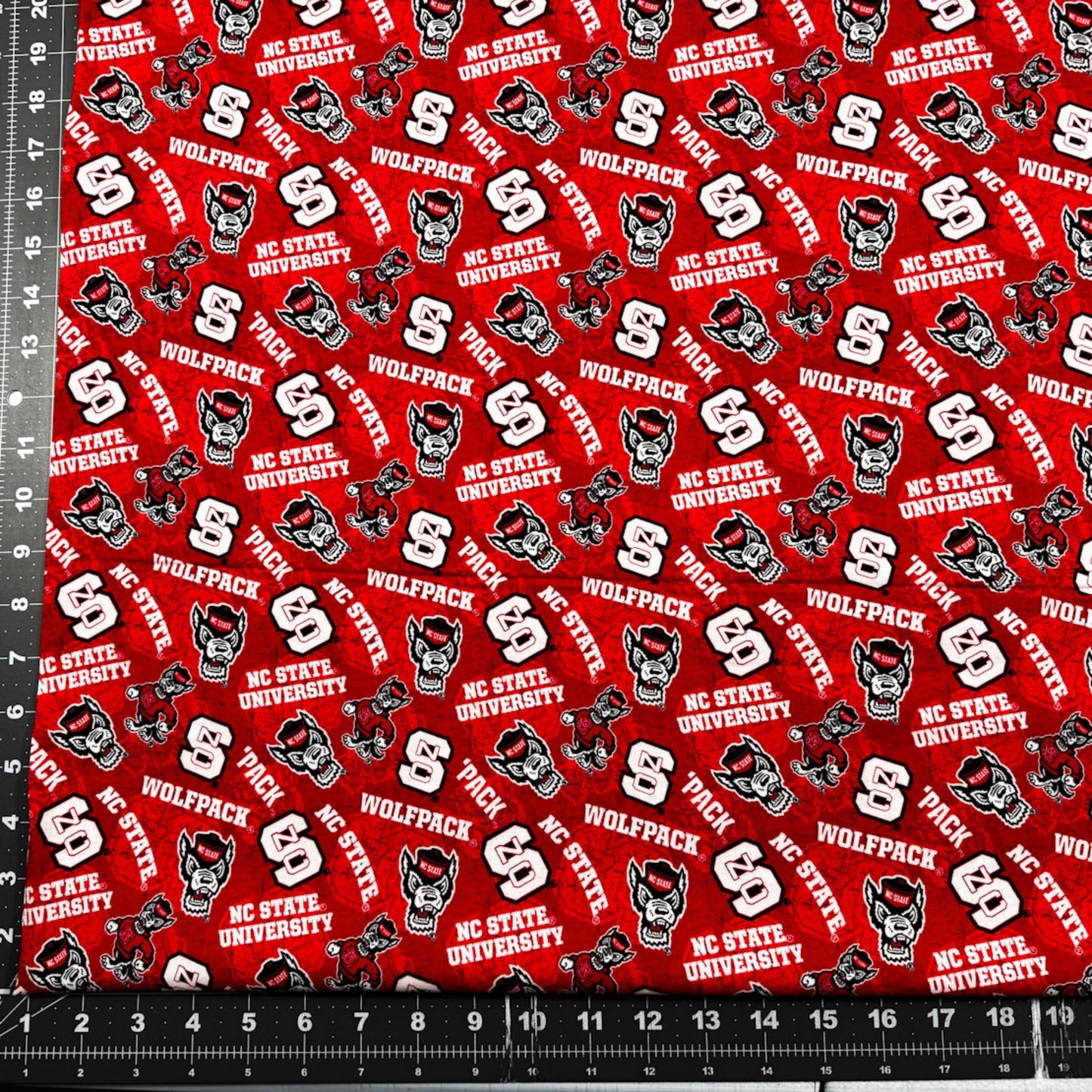 NCAA North Carolina State Wolfpack Fabric 1178 NCSU Fabric - Mary Jo Fabrics