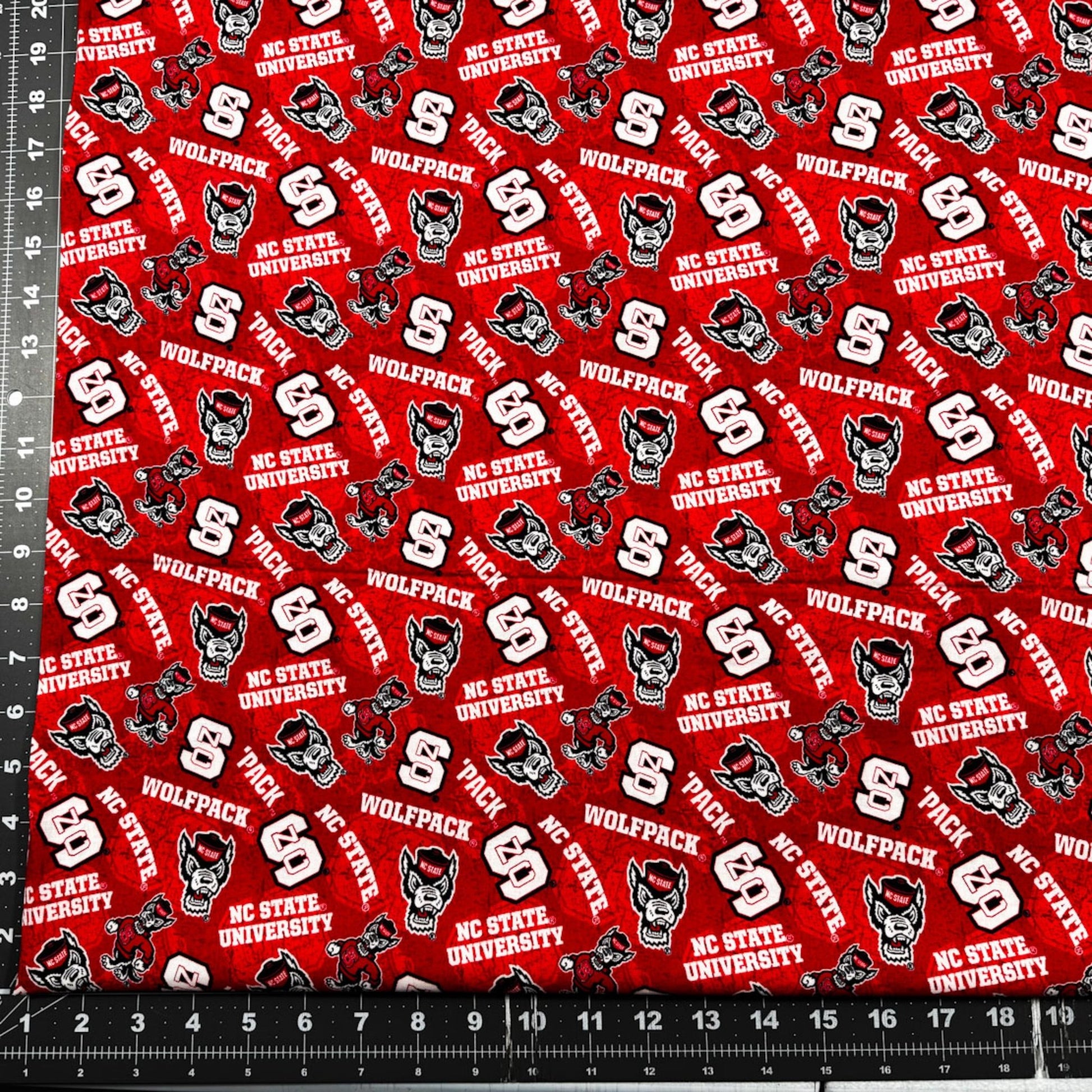 NCAA North Carolina State Wolfpack Fabric 1178 NCSU Fabric - Mary Jo Fabrics