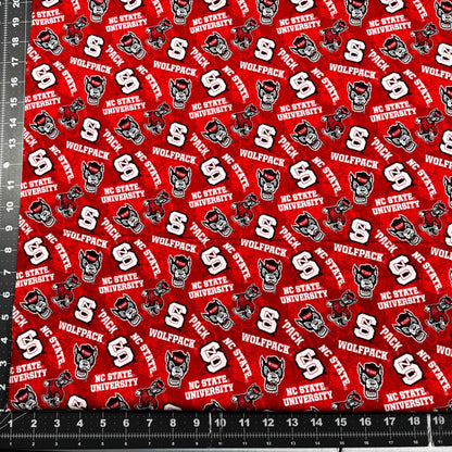 NCAA North Carolina State Wolfpack Fabric 1178 NCSU Fabric - Mary Jo Fabrics