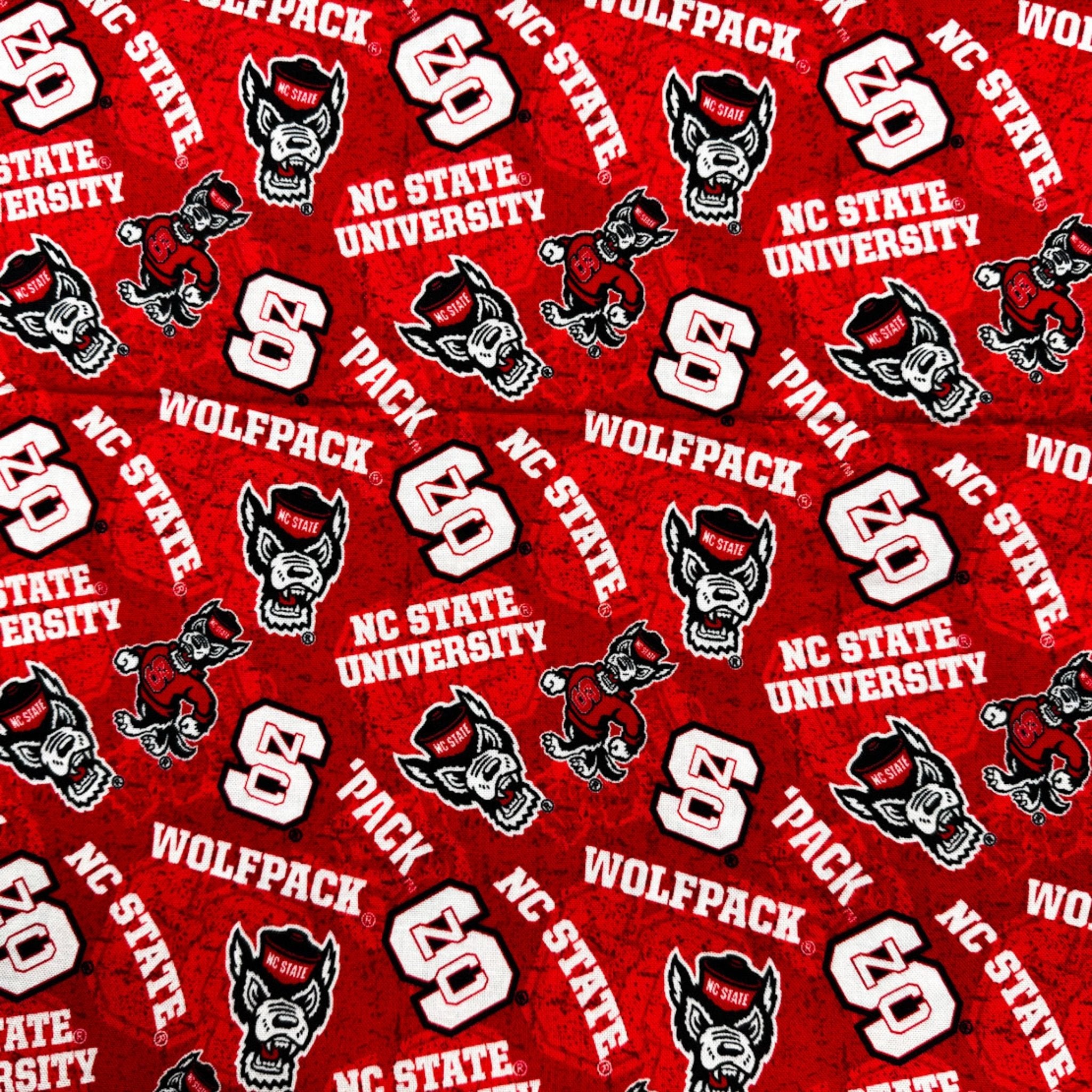 NCAA North Carolina State Wolfpack Fabric 1178 NCSU Fabric - Mary Jo Fabrics