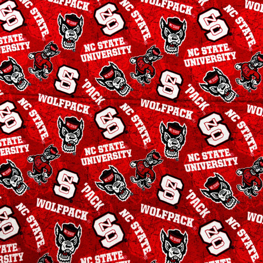 NCAA North Carolina State Wolfpack Fabric 1178 NCSU Fabric - Mary Jo Fabrics