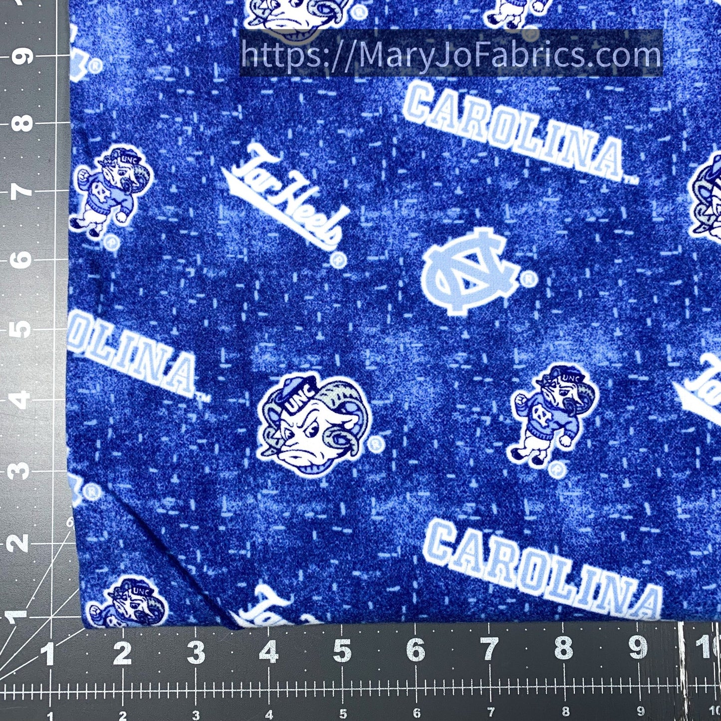 NCAA North Carolina Tarheels FLANNEL NC1152 Blue UNC Flannel - Mary Jo Fabrics