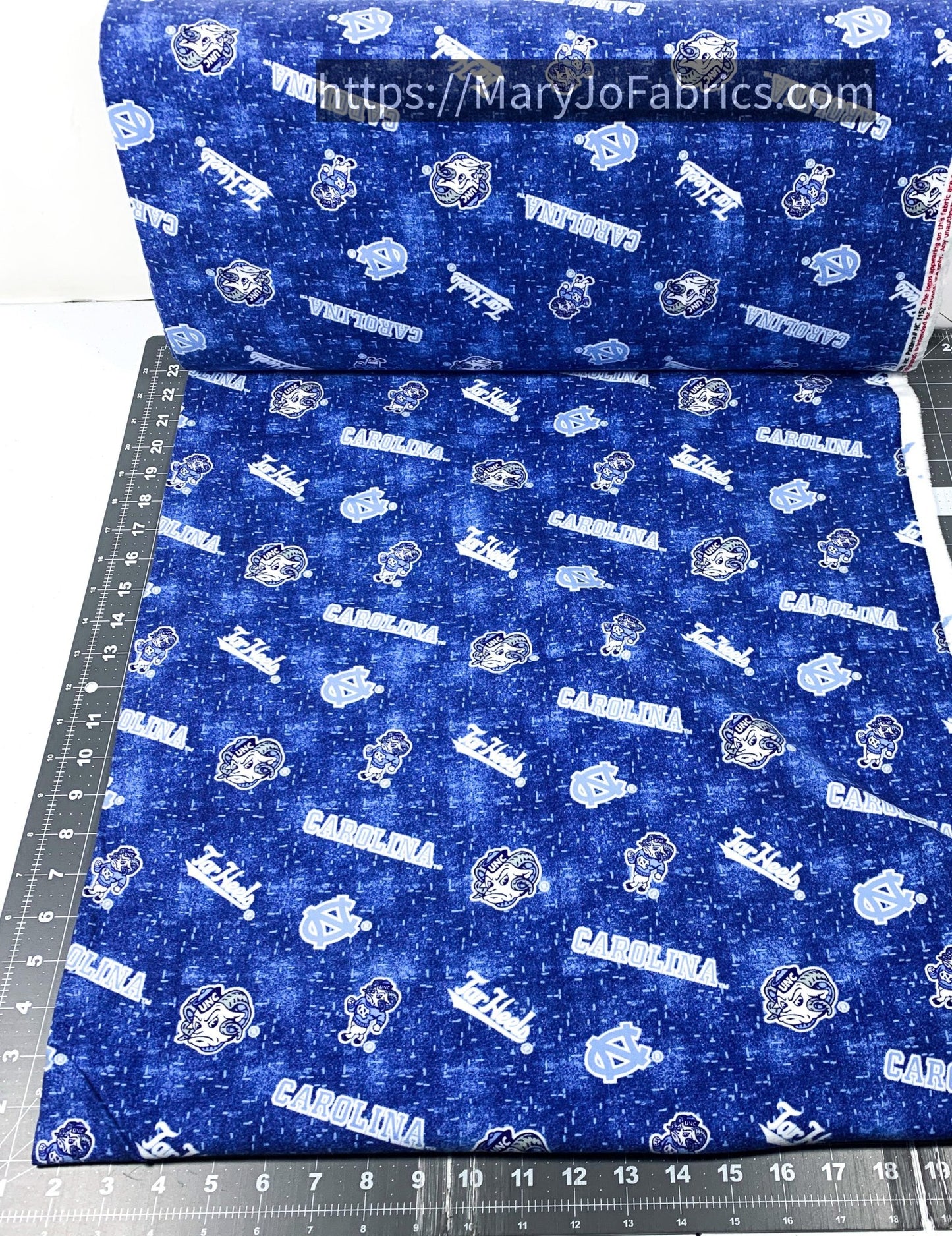 NCAA North Carolina Tarheels FLANNEL NC1152 Blue UNC Flannel - Mary Jo Fabrics