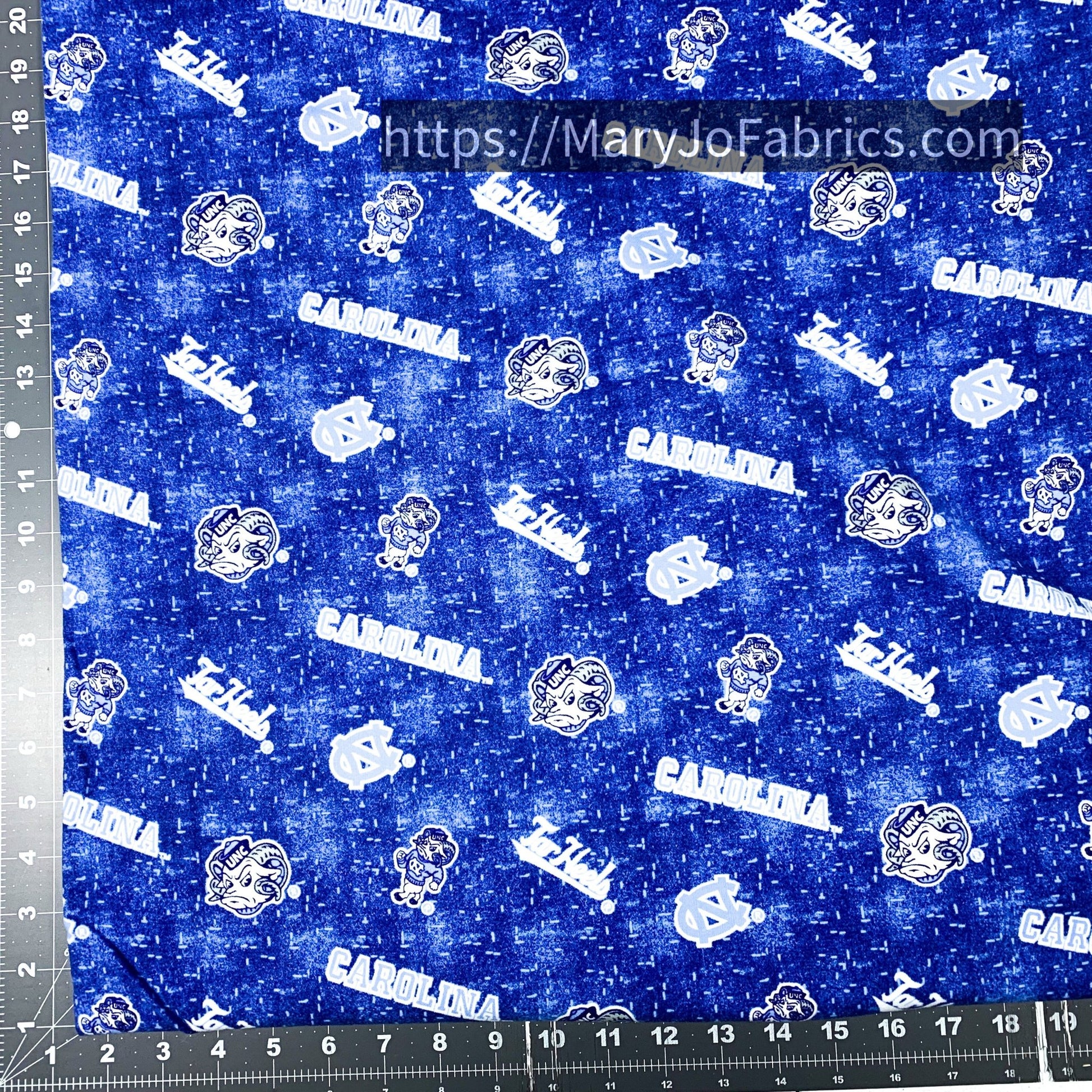 NCAA North Carolina Tarheels FLANNEL NC1152 Blue UNC Flannel - Mary Jo Fabrics