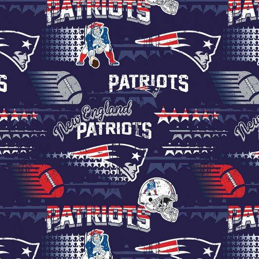 New England Patriots fabric NFL fabric 14447 - D Retro Patriot fabric - Mary Jo Fabrics