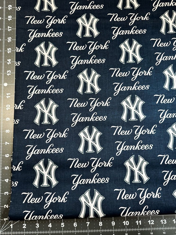 New York Yankees fabric MLB fabric NY Yankees cotton fabric - Mary Jo Fabrics