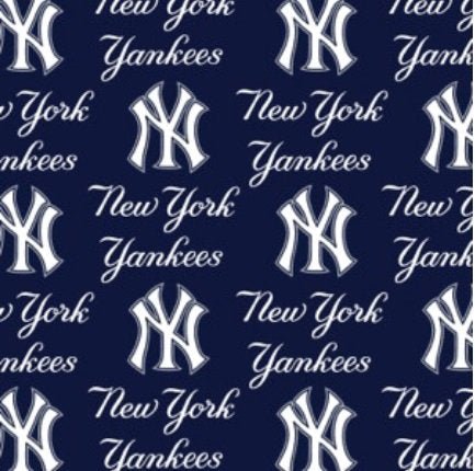 New York Yankees fabric MLB fabric NY Yankees cotton fabric - Mary Jo Fabrics