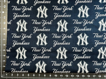 New York Yankees fabric MLB fabric NY Yankees cotton fabric - Mary Jo Fabrics