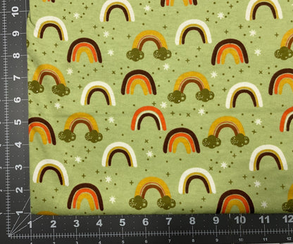 Olive Green Rainbow Flannel DX2628 Forest - Mary Jo Fabrics