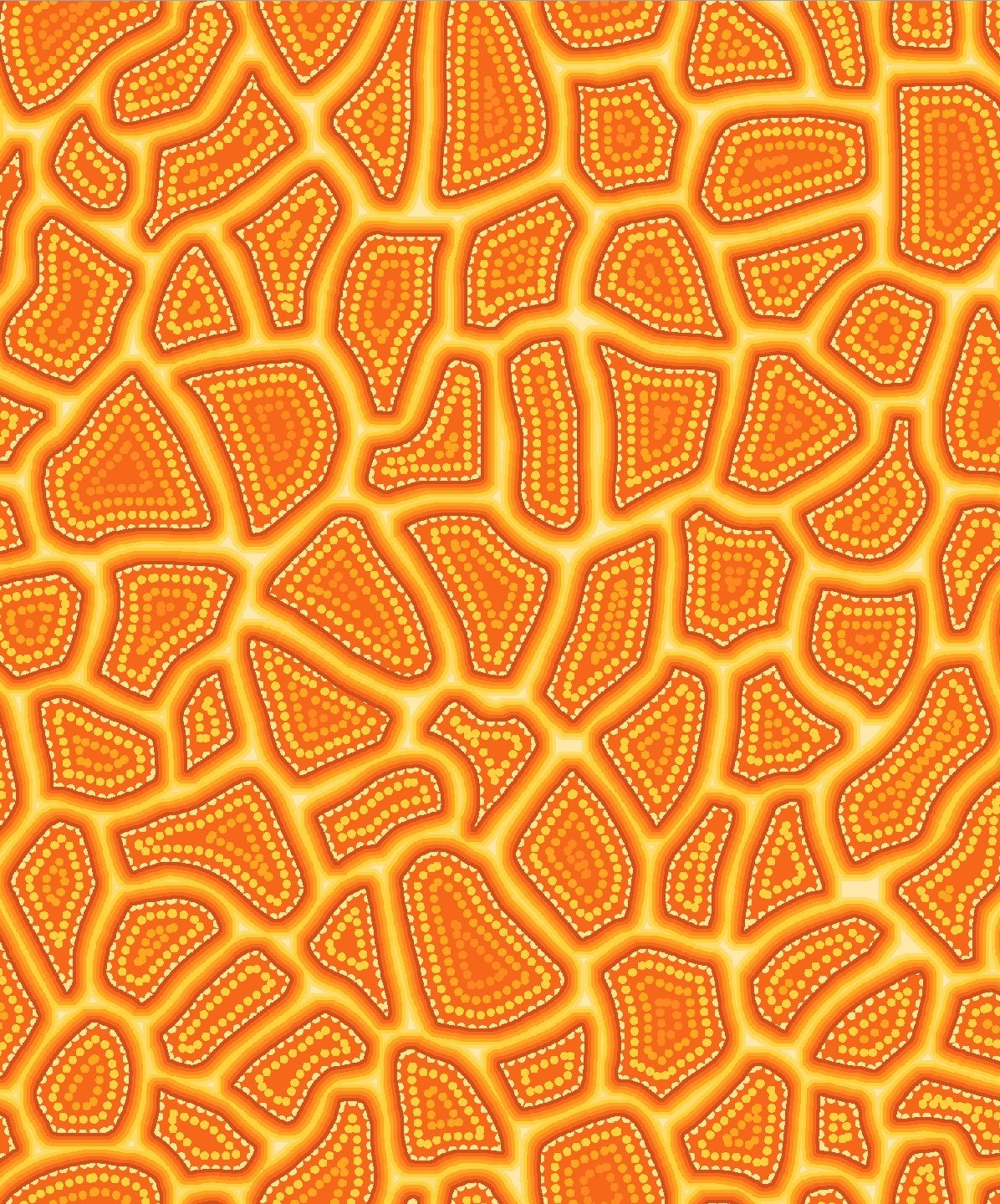 Orange Fabric 5663 Orange Stone Giraffe Fabric - Mary Jo Fabrics