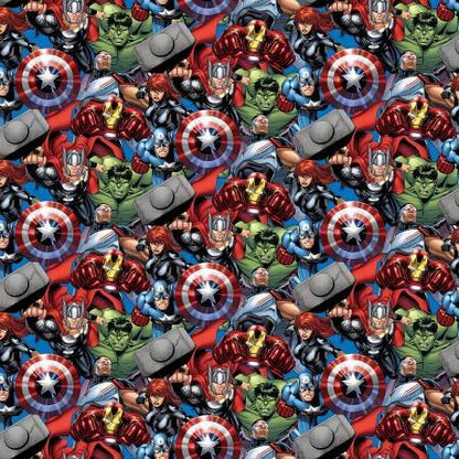 Packed Marvel Avengers Cotton Fabric 65606 Hulk - Mary Jo Fabrics