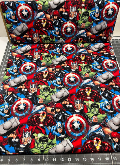 Packed Marvel Avengers Cotton Fabric 65606 Hulk - Mary Jo Fabrics