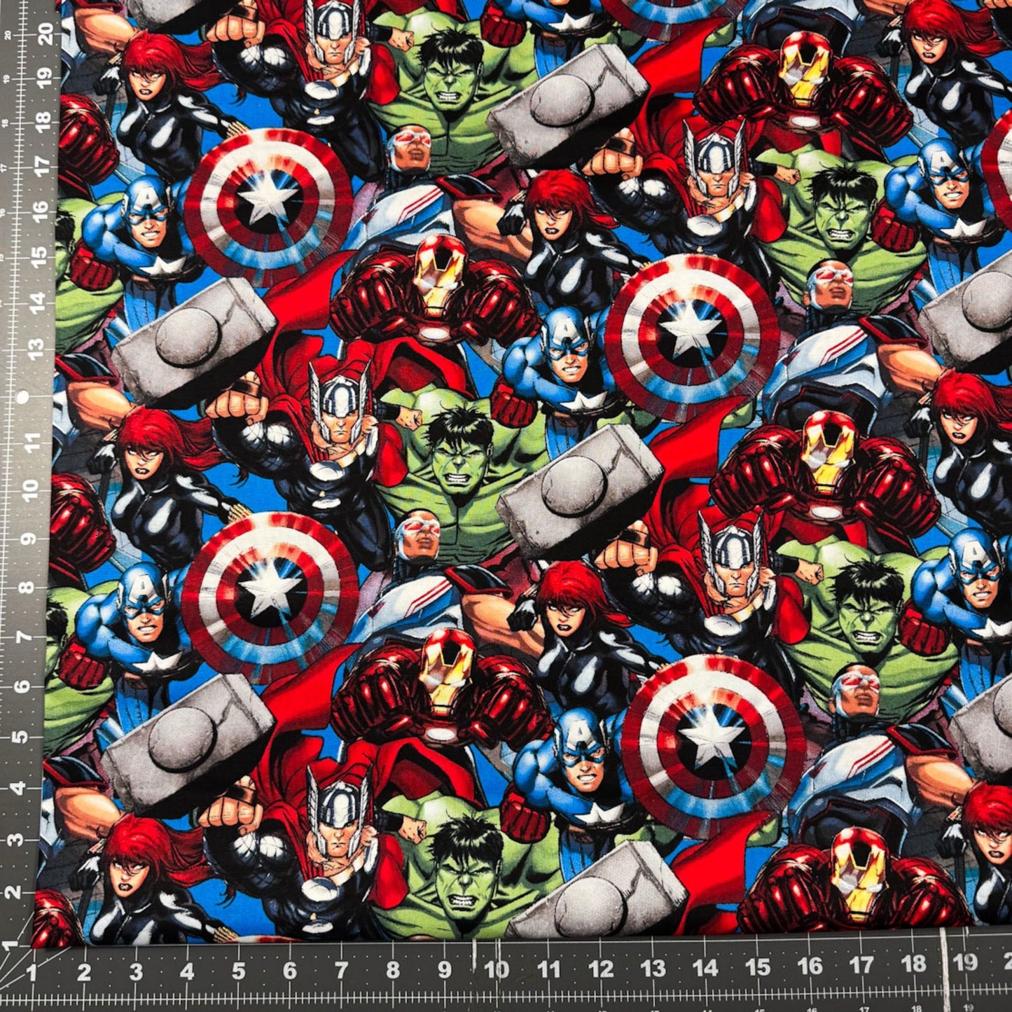 Packed Marvel Avengers Cotton Fabric 65606 Hulk - Mary Jo Fabrics