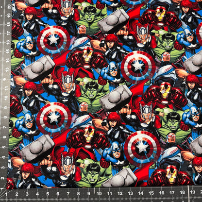 Packed Marvel Avengers Cotton Fabric 65606 Hulk - Mary Jo Fabrics