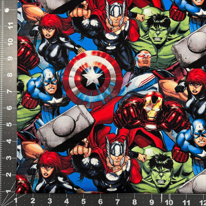 Packed Marvel Avengers Cotton Fabric 65606 Hulk - Mary Jo Fabrics