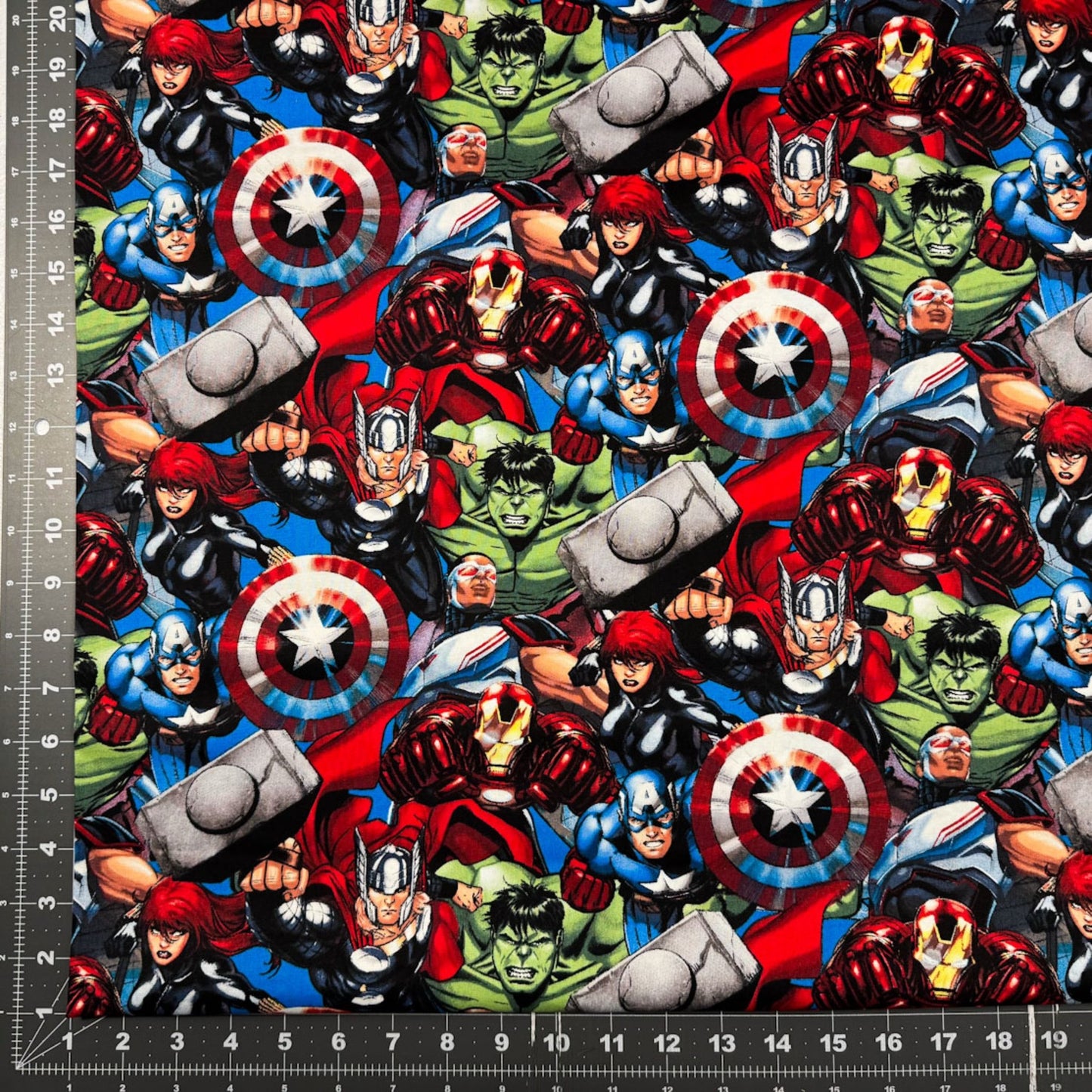 Packed Marvel Avengers Cotton Fabric 65606 Hulk - Mary Jo Fabrics