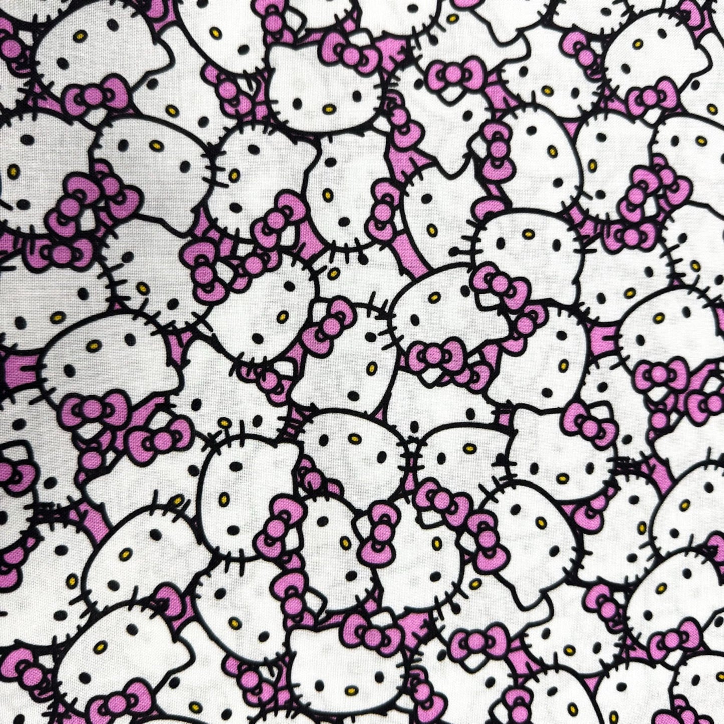 Packed Pink Hello Kitty Fabric CP79663 Pink Bow - Mary Jo Fabrics