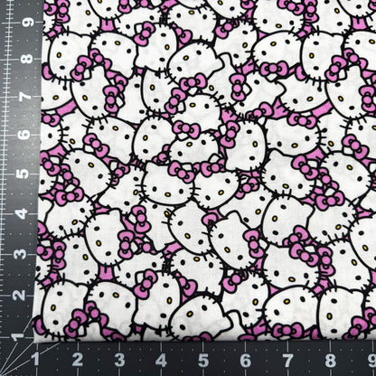 Packed Pink Hello Kitty Fabric CP79663 Pink Bow - Mary Jo Fabrics