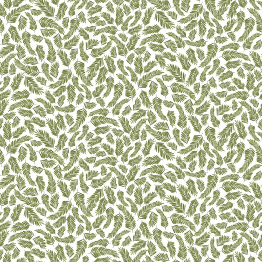 Palm Leaf fabric CD8874 Green palm leaves tropical fabric leaf - Mary Jo Fabrics