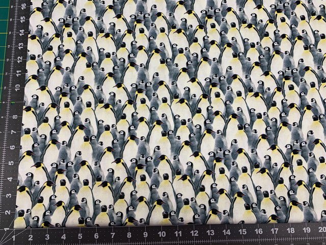 Penguin fabric CD1695 Penguins cotton fabric - Mary Jo Fabrics