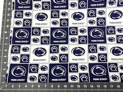 Penn State fabric Penn020 Nittany Lions college cotton fabric - Mary Jo Fabrics