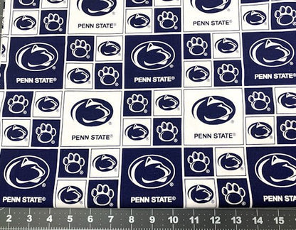 Penn State fabric Penn020 Nittany Lions college cotton fabric - Mary Jo Fabrics