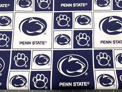 Penn State fabric Penn020 Nittany Lions college cotton fabric - Mary Jo Fabrics