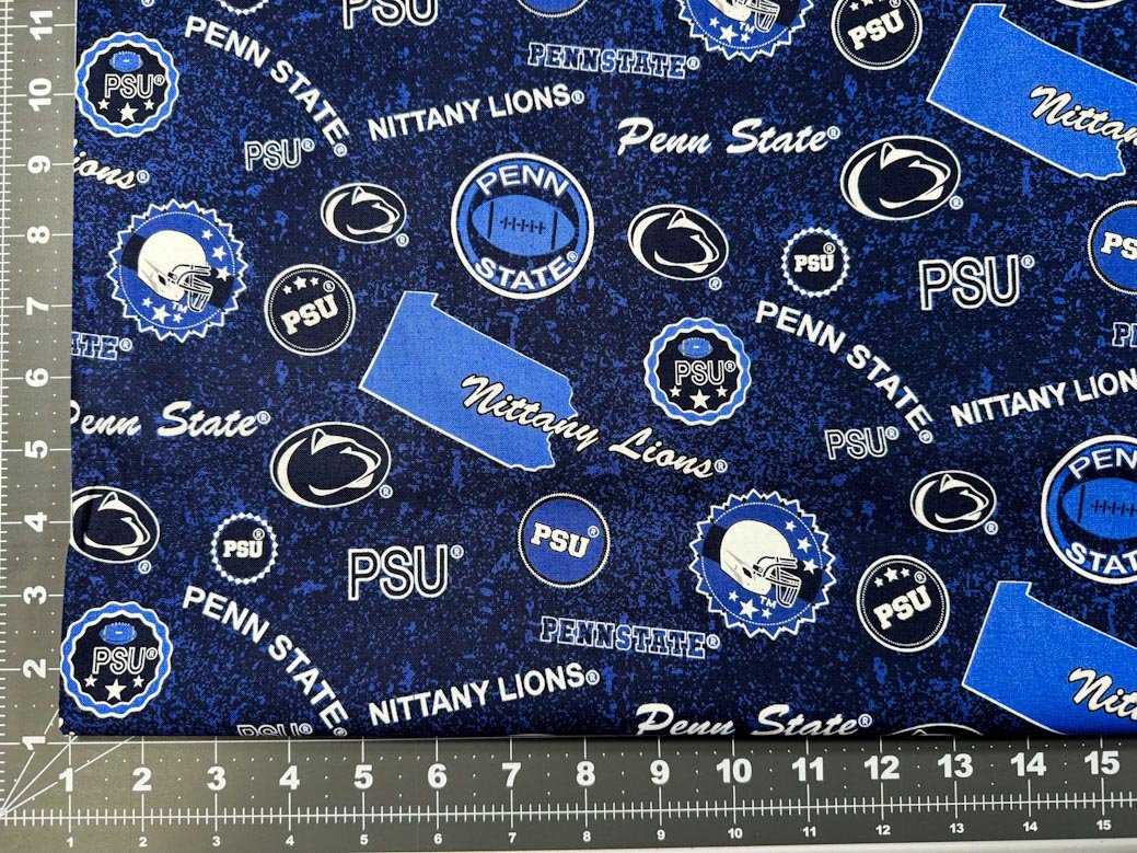 Penn State fabric PENN1208 Nittany Lions cotton fabric - Mary Jo Fabrics