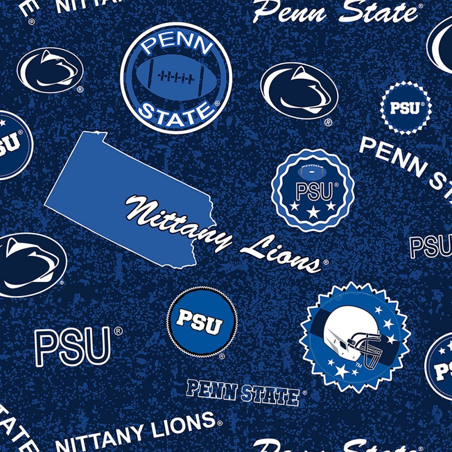 Penn State fabric PENN1208 Nittany Lions cotton fabric - Mary Jo Fabrics