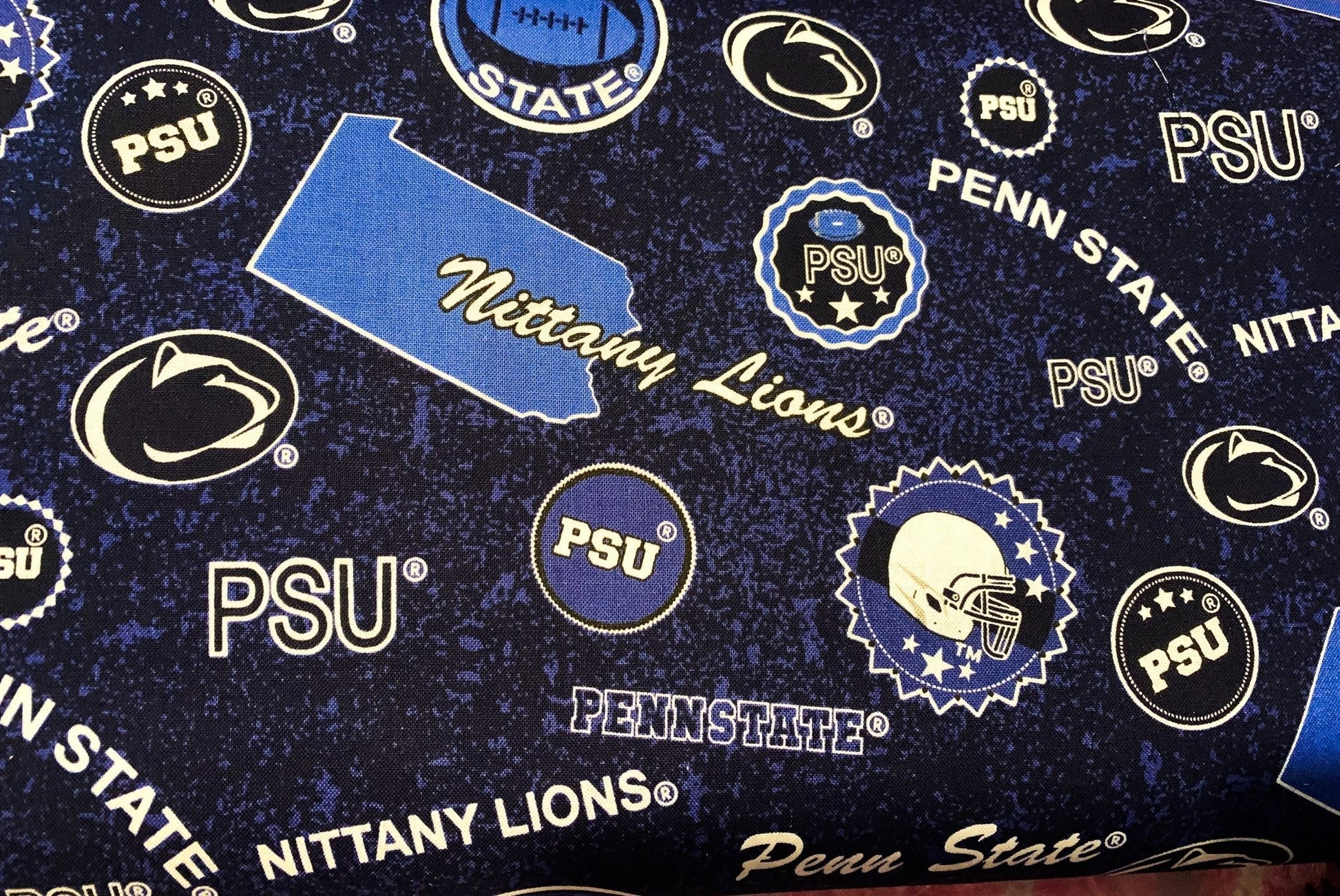 Penn State fabric PENN1208 Nittany Lions cotton fabric - Mary Jo Fabrics