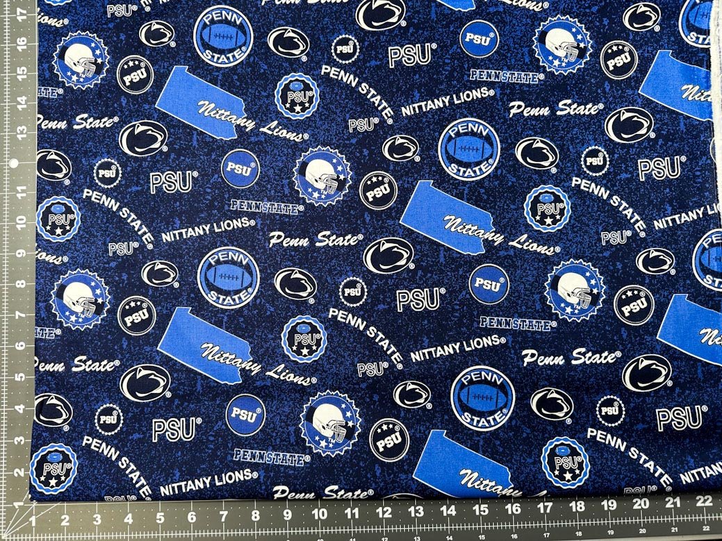 Penn State fabric PENN1208 Nittany Lions cotton fabric - Mary Jo Fabrics