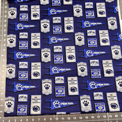 Penn State University fabric Pennant PENN - 1267 PSU cotton fabric - Mary Jo Fabrics