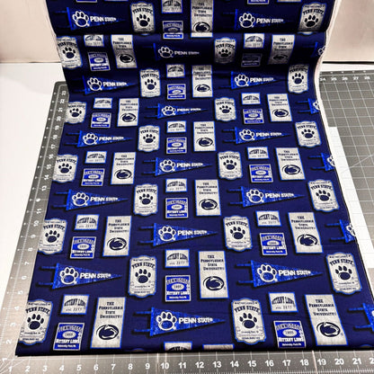 Penn State Nittany Lions fabric Pennant PENN - 1267 Penn State fabric - Mary Jo Fabrics