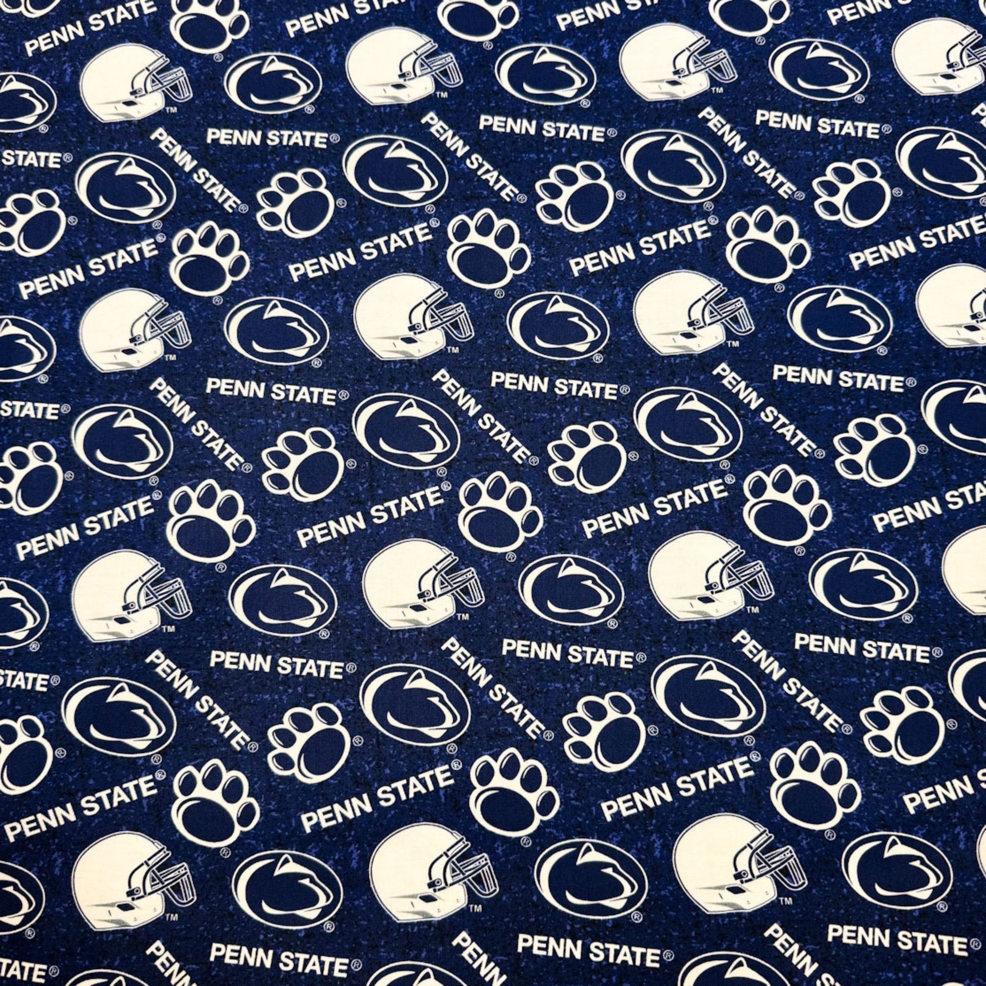 Penn State University fabric 1178 PSU Nittany Lions cotton fabric - Mary Jo Fabrics