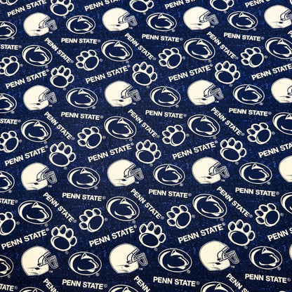 Penn State University fabric 1178 PSU Nittany Lions cotton fabric - Mary Jo Fabrics