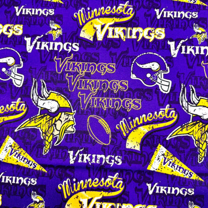 Pennant Minnesota Vikings fabric 14446 NFL Cotton Fabric - Mary Jo Fabrics