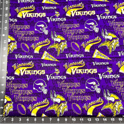 Pennant Minnesota Vikings fabric 14446 NFL Cotton Fabric - Mary Jo Fabrics