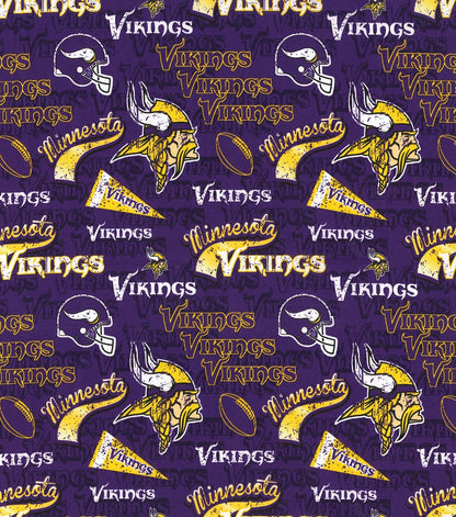 Pennant Minnesota Vikings fabric 14446 NFL Cotton Fabric - Mary Jo Fabrics