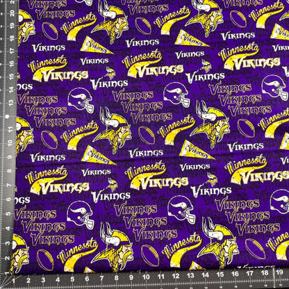 Pennant Minnesota Vikings fabric 14446 NFL Cotton Fabric - Mary Jo Fabrics