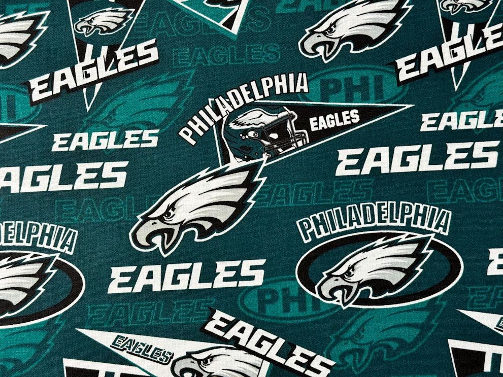 Philadelphia Eagles fabric 70114 - D NFL Fabric Eagle Cotton - Mary Jo Fabrics