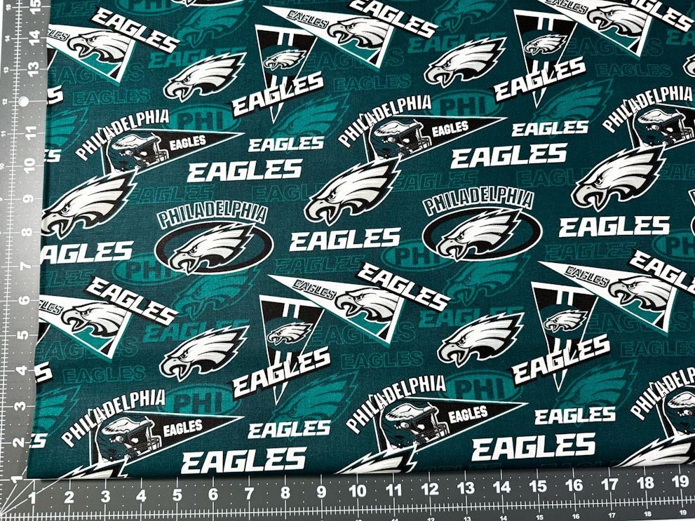 Philadelphia Eagles fabric 70114 - D NFL Fabric Eagle Cotton - Mary Jo Fabrics