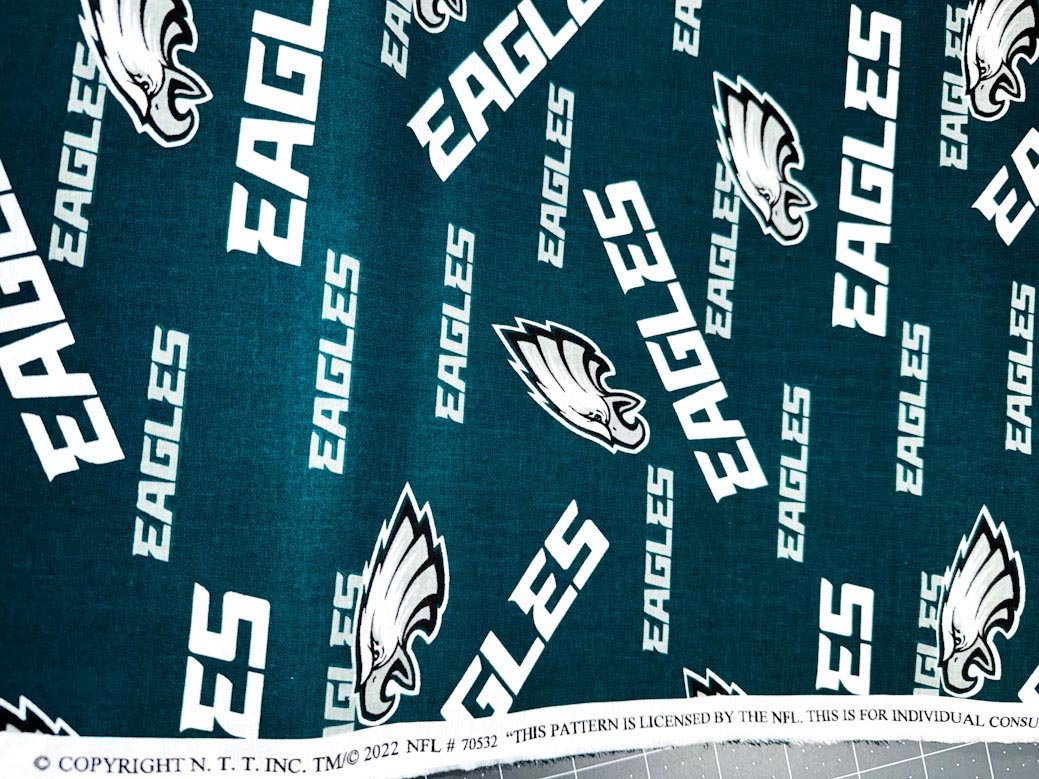 Philadelphia Eagles fabric NFL fabric 70532 NFL Eagles cotton fabric - Mary Jo Fabrics